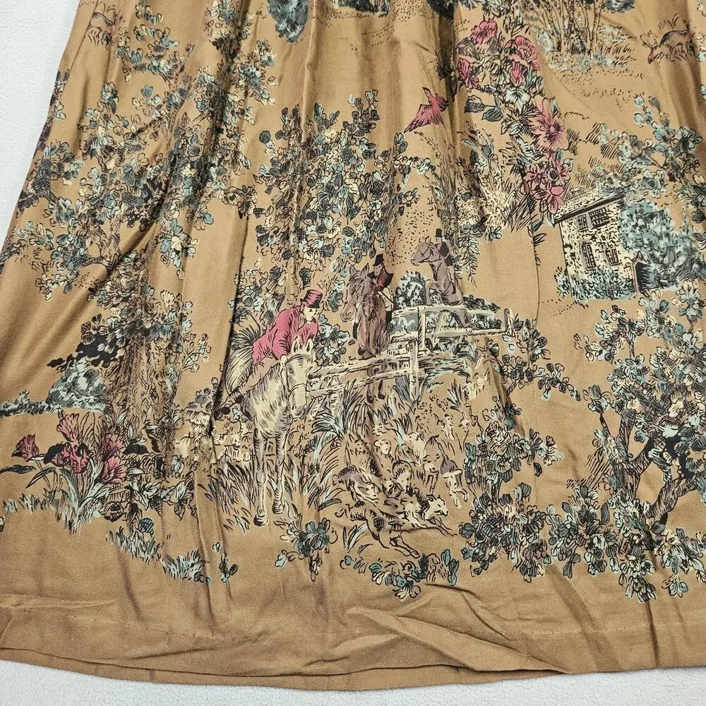 Vintage Charter Club Jame Justin Midi Skirt Women 12 Equestrian Western Prairie